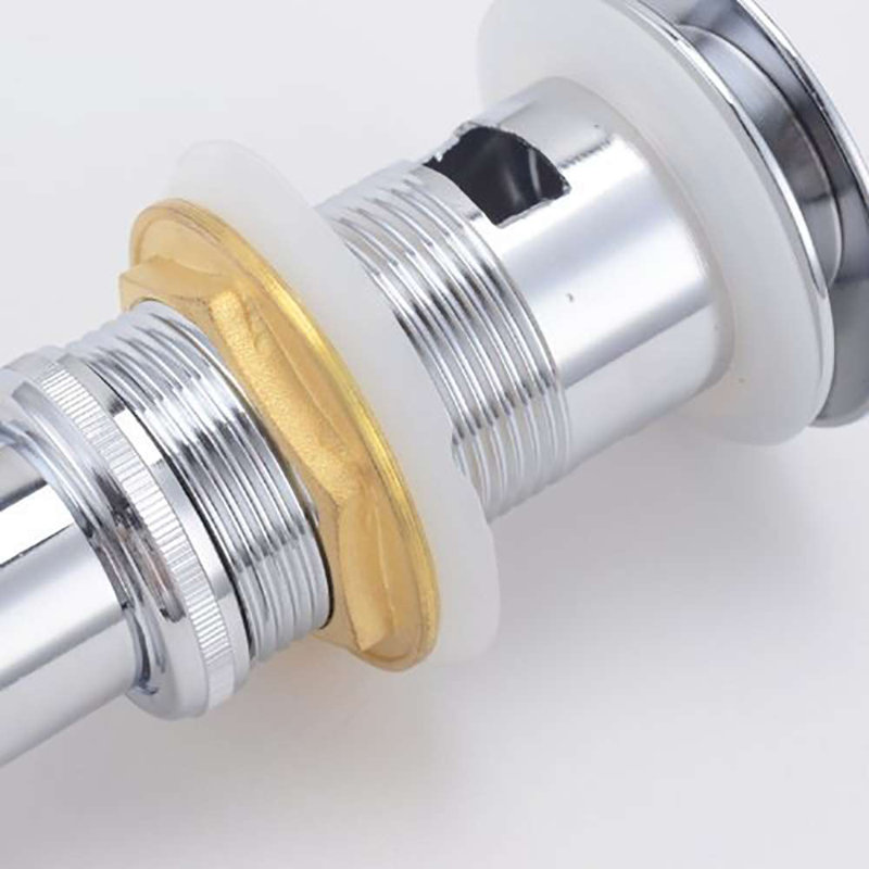 Nuevitas Pop up Drain Elegant Durable Sink Accessory, Antique Brass