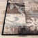 Rotonya Geometric Patchwork Pattern Floral Area Rug in Chocolate
