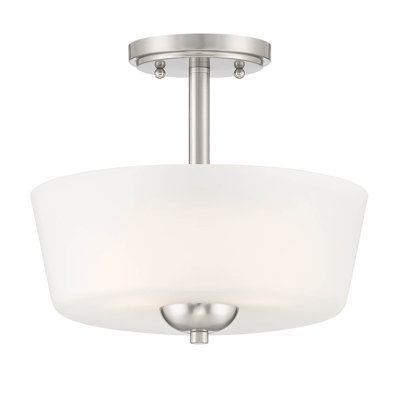 Glass Semi Flush Mount