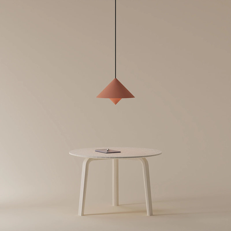 Jai Pendant Light, 11'' H x 9.84'' W x 9.84'' D, Black, Blossom