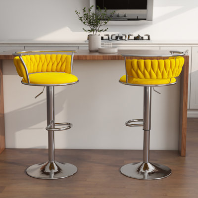 Christal Height Adjustable Swivel Bar Stool