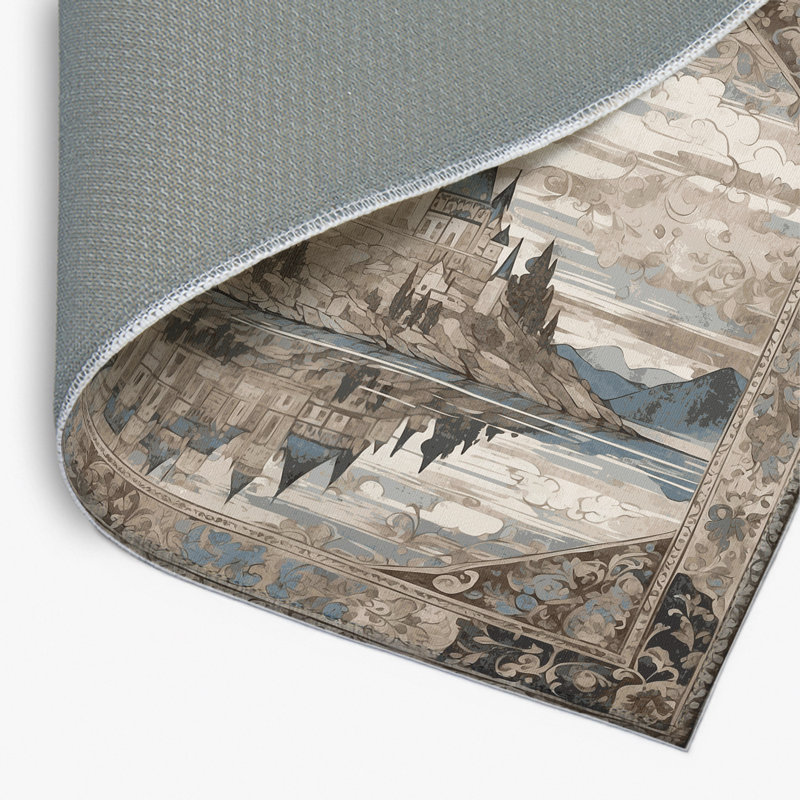 Tapis intérieur et extérieur Arched Horizon, Rectangulaire 2 pi x 3 pi