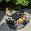 Garden Dining Set with Parasol Hole