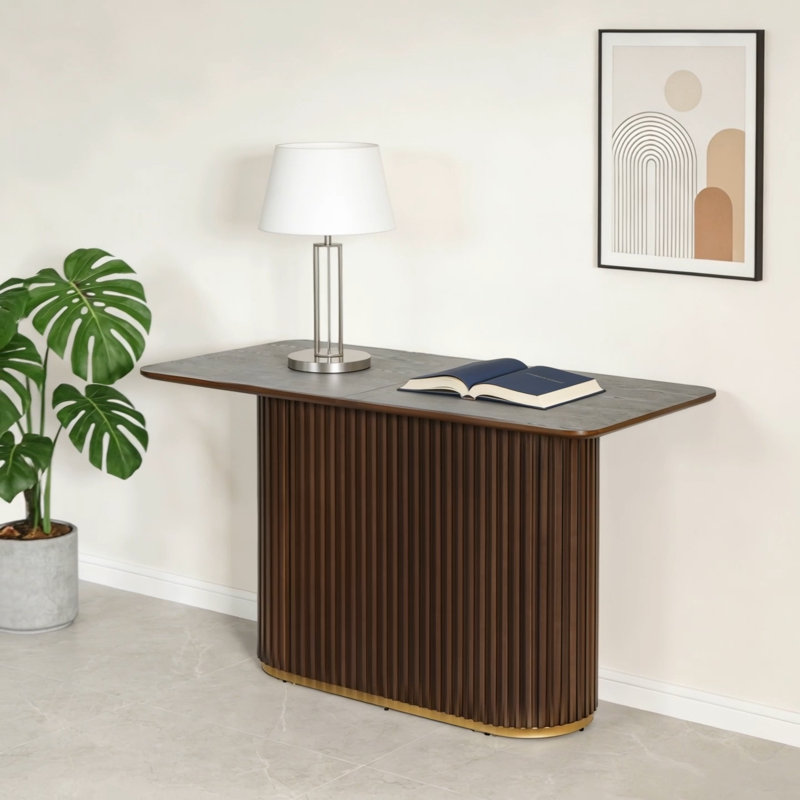 63.00"L Counter Table -Walnut, Walnut