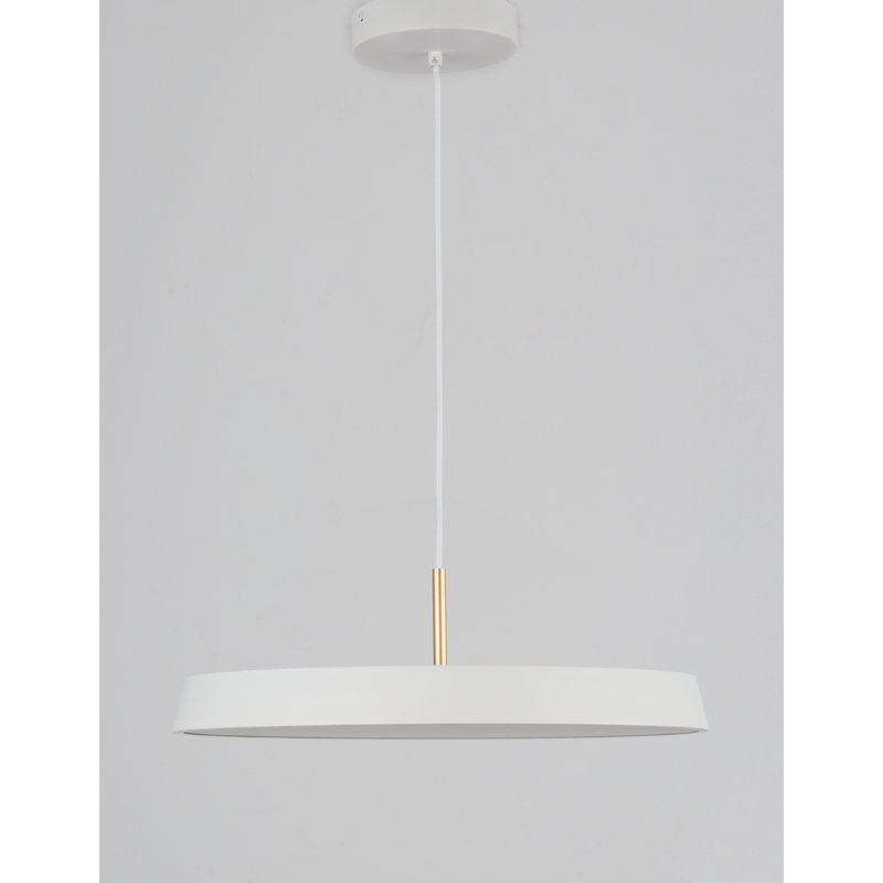 1 - Light LED Single Pendant, White