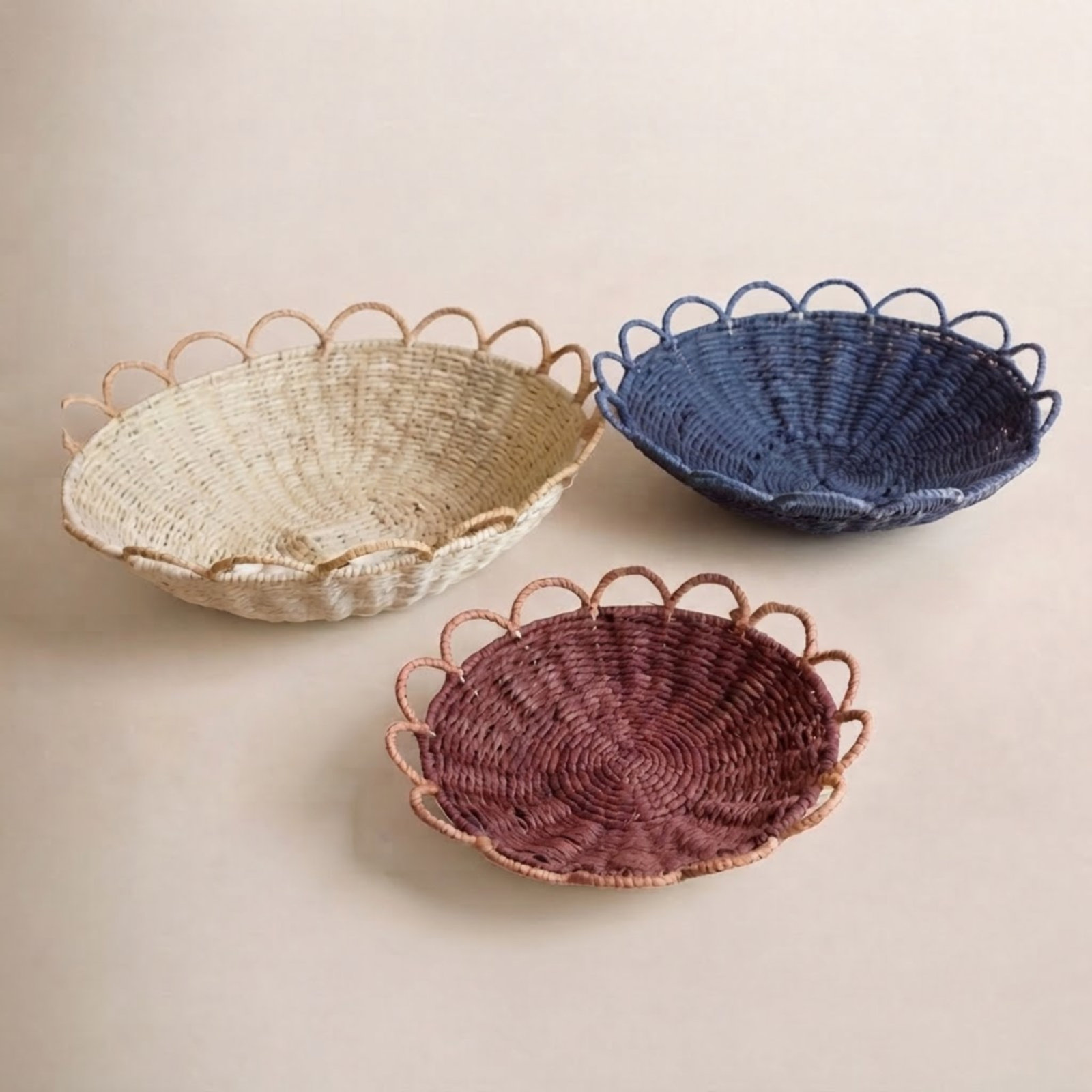 Handwoven Decorative Bowl Set