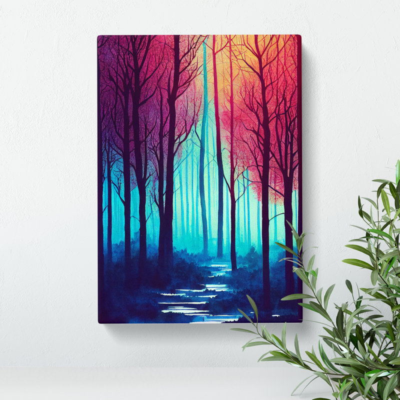 Bright Forest - Wrapped Canvas Print, 50cm H x 35cm W x 3cm D