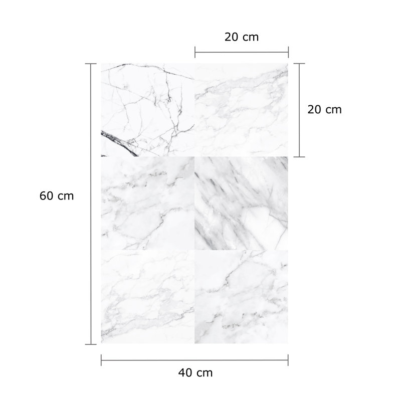 Marble Tiles Mix Tile Wall Decals