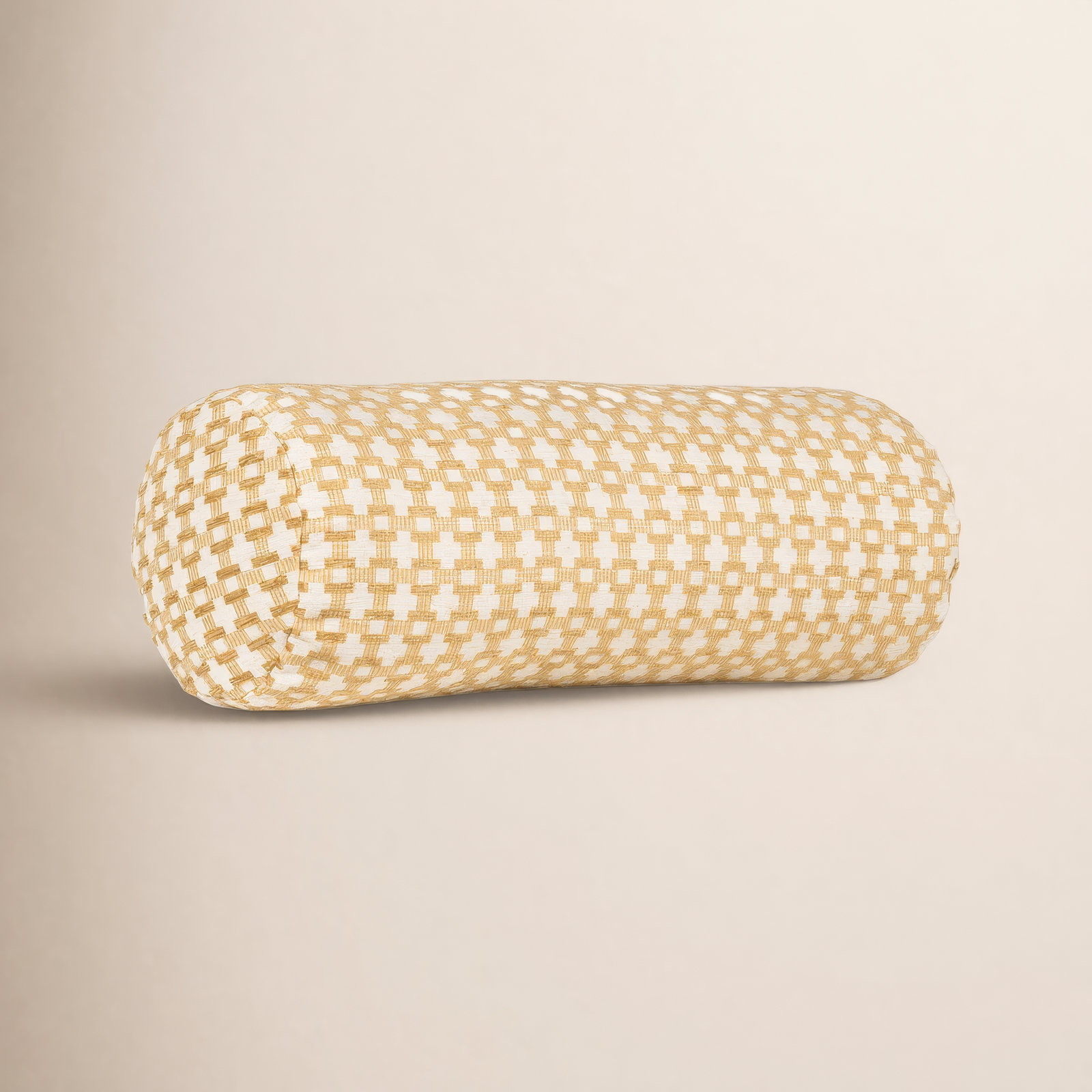 Birch Lane Stride Throw Pillow Bolster, Yellow Geometric