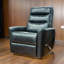 Aki Faux Leather Swivel Recliner-98535165