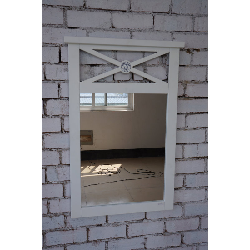 Mardell Wood Flat Wall Mirror