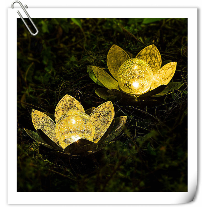 Decoration 3.6'' Solar Powered Integrated LED Lawn Ornament, Silver