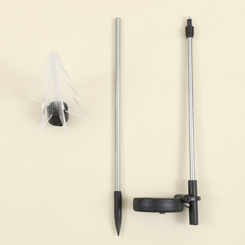 Silver Solar Powered Integrated LED Pathway Light