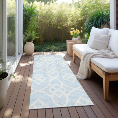 Malek Indoor/Outdoor Area Rug with Non-Slip Backing