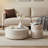 Minimalist Round Fiberglass Coffee Table-158413879