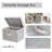 Set of 2 Storage Fabric Boxes with Lids-947849109