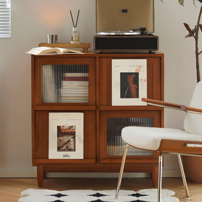 Bibliothèque en bois massif 35,43 "