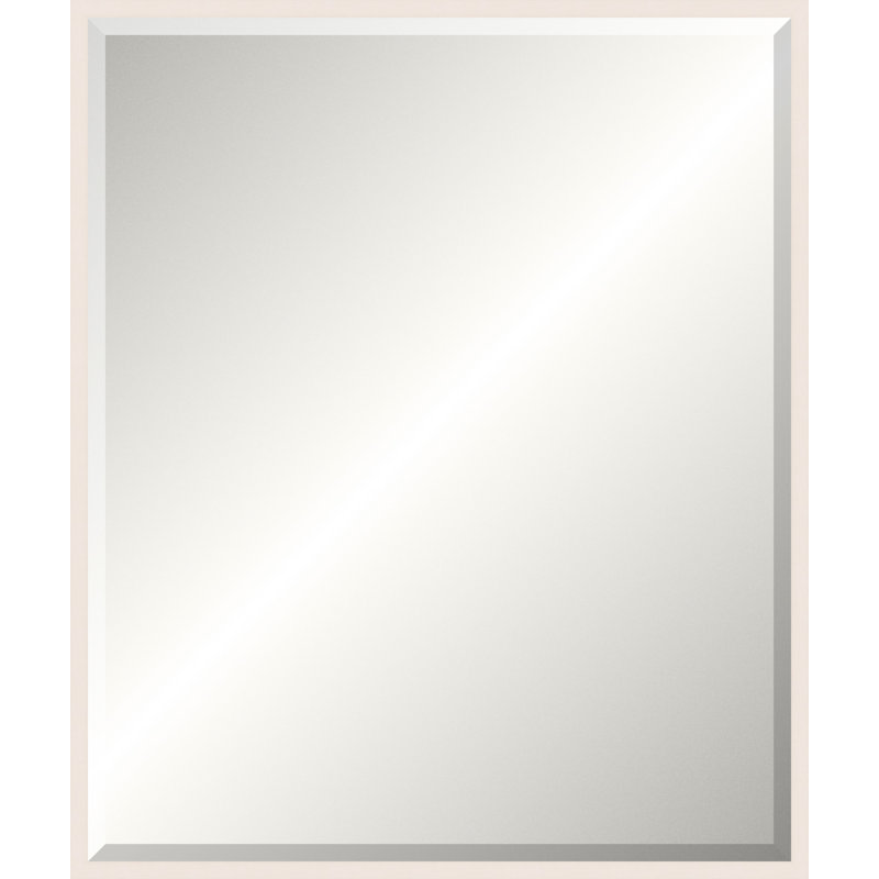 White Wash Legacy Mirror, Wide Vanity