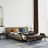 Clarkson Solid Wood Frame Genuine Leather Bench-162055963