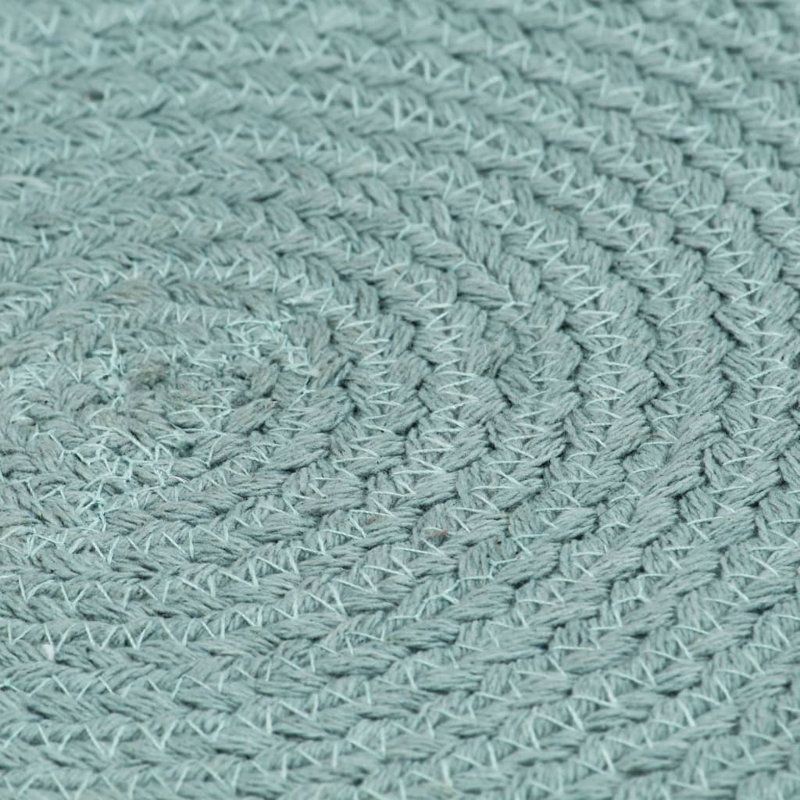 Billingsy Cotton Solid Colour Round Placemat, Green