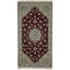 Tapis oriental rouge / bleu clair / jaune en laine / coton 3 pi x 5 pi Nishtha