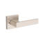 Sharpe Privacy Lever with Contemporary Square Rose in Matte Black-381820575