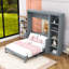 Lit plateforme en bois avec tablettes Murphy-1885012487-1885012486