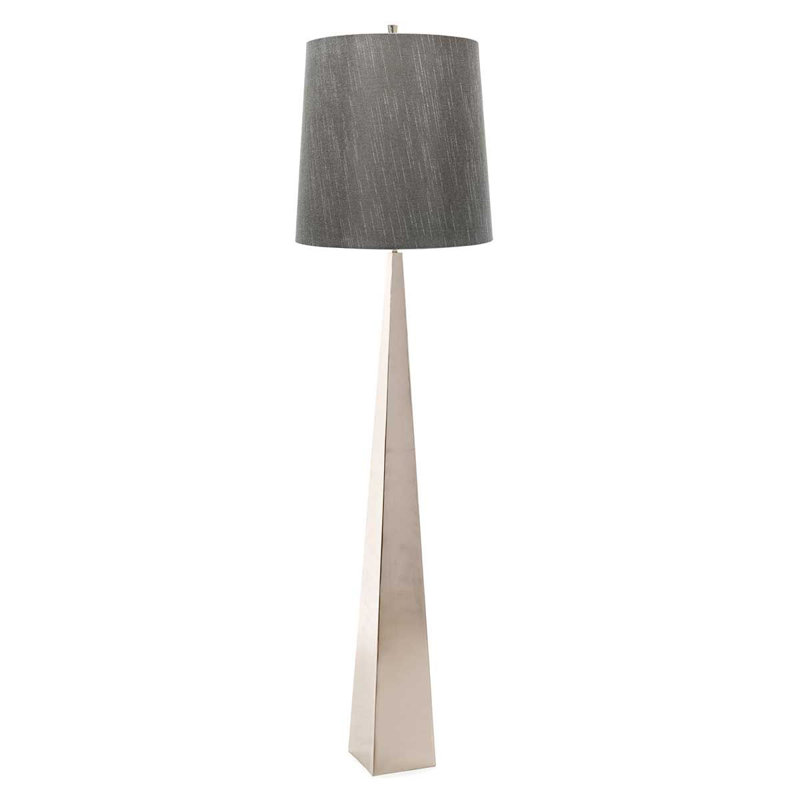Athal 181cm Traditional Floor Lamp, Dark Grey, Beige