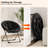 Comfy Saucer Chairs, Folding Reading Lounge Chair, Cozy Faux Fur Living Room Chair with Soft Thick Padded Seat & Metal Frame, Modern Style Bedroom Home for Kids Adults, X-Large-882805842
