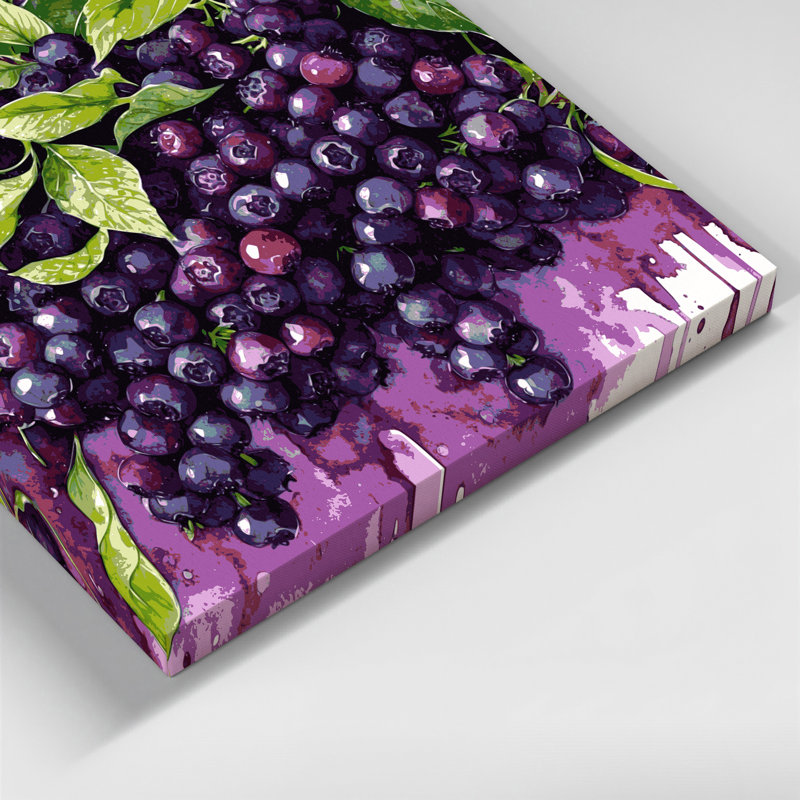 Art mural sur toile mauve, H 8 po x l 8 po