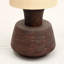 Lampe de table artisanale 13X13X26.5 fabriquée à la main avec base en bois pour le salon-chambre à coucher-décoration-plateau de table
