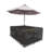 HeavyDuty Multipurpose Waterproof Outdoor Rectangle Dining Table &Chair Set Cover with Umbrella Hole-1844352413-1844352401