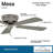 52" Mesa 5 - Blade Standard Ceiling Fan with Pull Chain-32738099