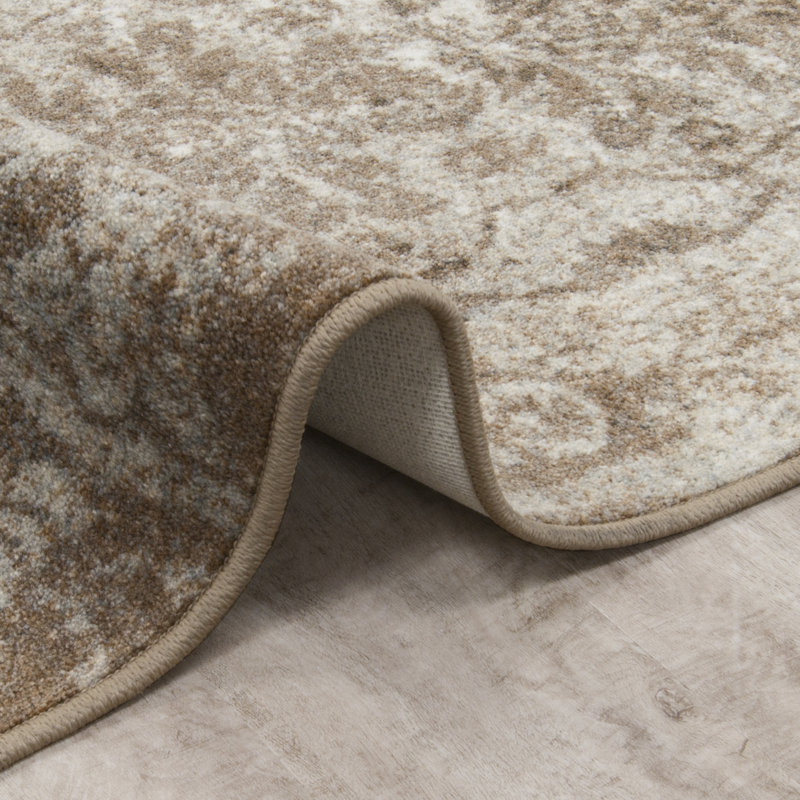 Tapis taupe antique First Take Thinly Veiled, Rectangle 3 pi 10 po x 5 pi 4 po