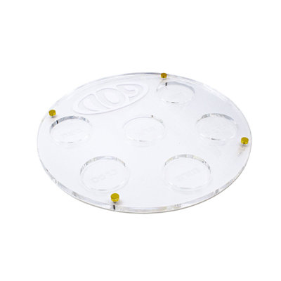 Assiette de seder Lucite