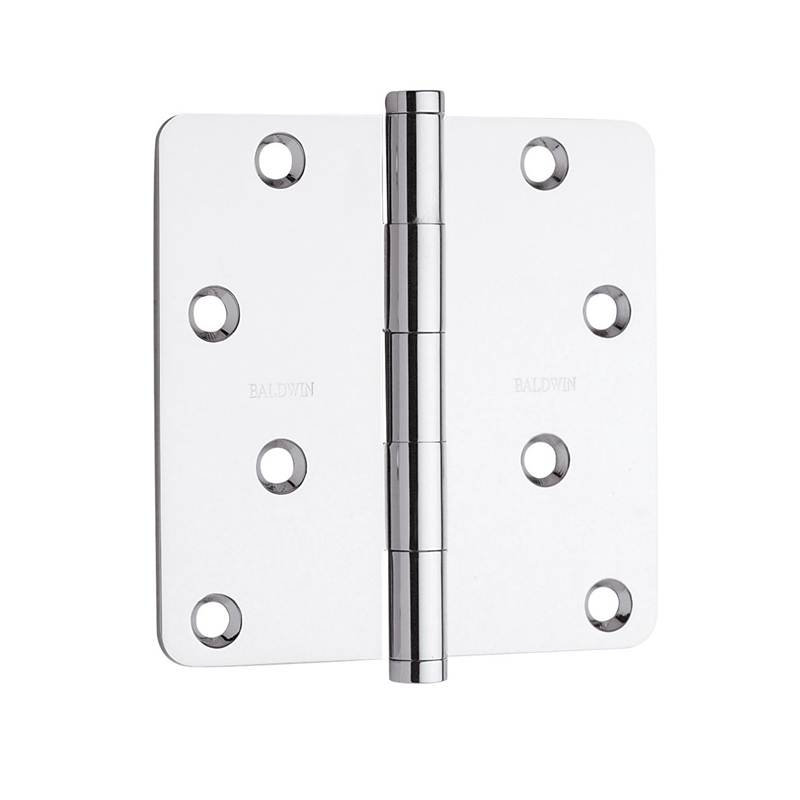 4" H x 4" W Butt Bearing Single Door Hinge, Bright Chrome