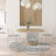 Chaise d'appoint de patio moderne empilable intérieur / extérieur (ensemble de 2) noir-1362691726