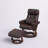 Kimmons Reclining Chairs with Ottoman, 360 Degrees Swivel Recliners with Massage, Faux Leather-1563903953