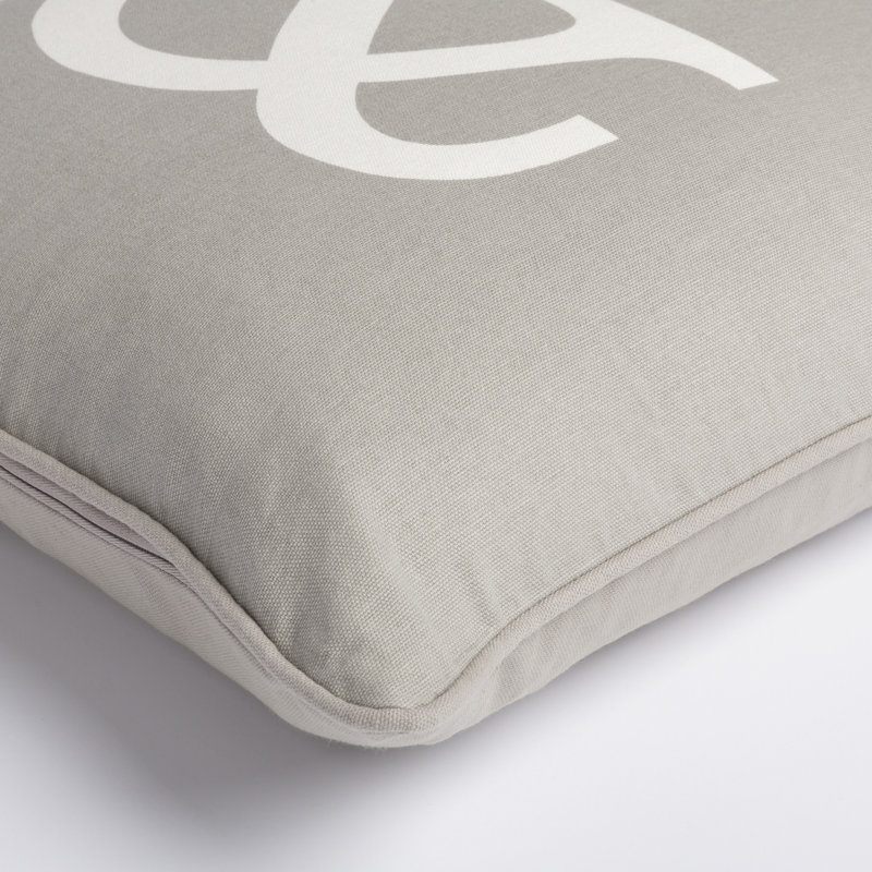 Manylath Reversible Throw Pillow, Navy/ White, Down/Feather [LEGAL: Do Not Use], 18" H x 18" W