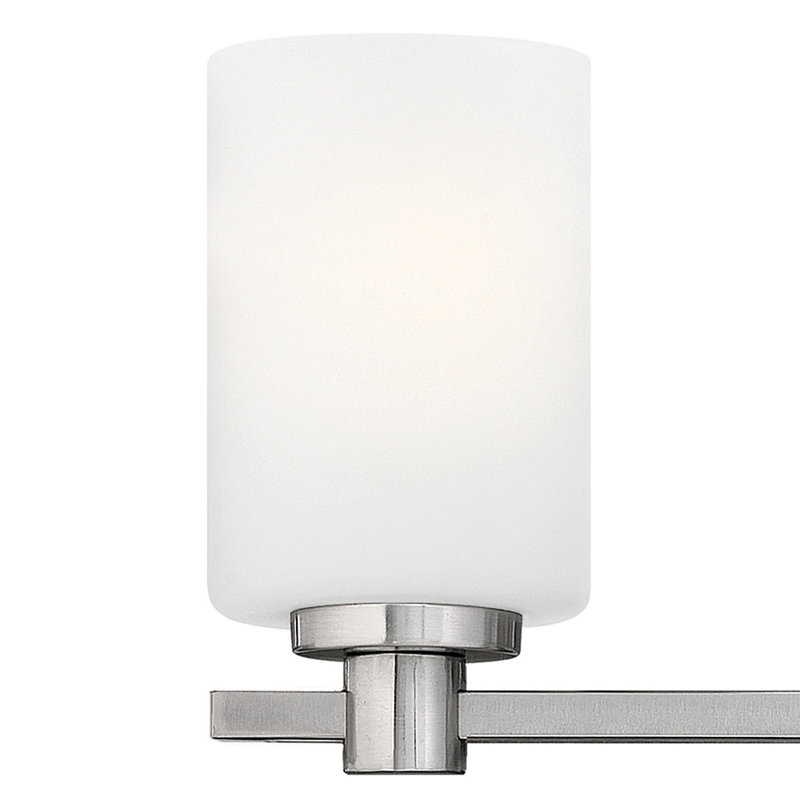 Éclairage pour salle de bain 4 lumières Verdi, Nickel brossé