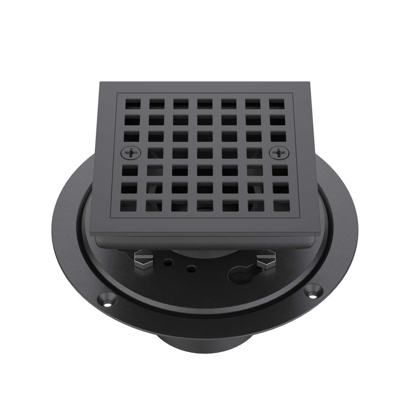 Carreau encastré l 4,56 po, Noir mat