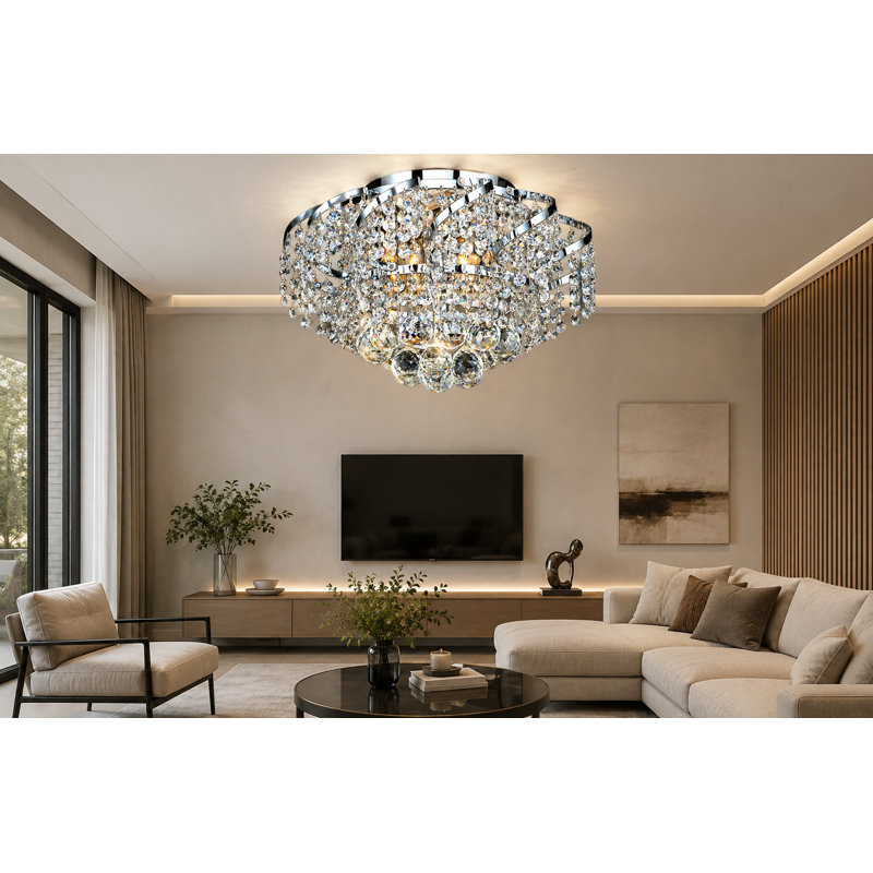 Zofia 4 - Light Dimmable Empire Chandelier, Chrome