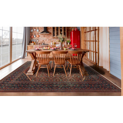 Keiley One-of-a-Kind 7'6 X 10'3 1980s Wool Area Rug in Rust
