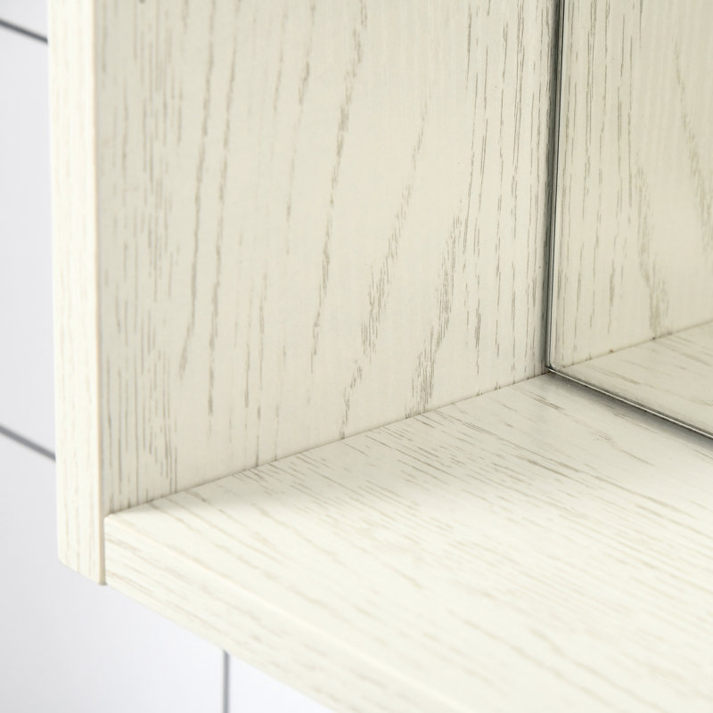 Armoire à miroir de salle de bain de 31,5 po de largeur - 2 rangements pour les médicaments quotidiens fixés au mur avec médicaments de 25,5 po