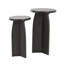 Ensemble de tables de bout en bois massif Atiye