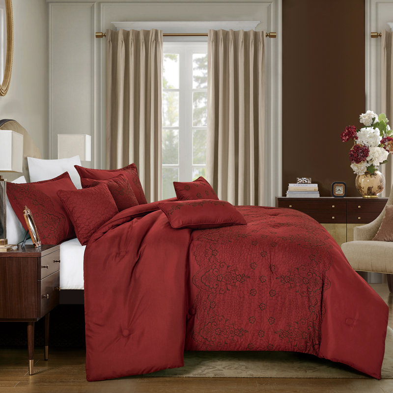 Matilda Luxury 7 Piece Comforter Set, King Comforter + 6 Additional Pieces