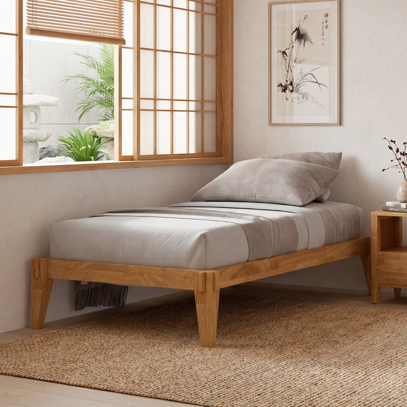 Chalipa Bed Frame - Twin - Light Natural, Twin,  Brown