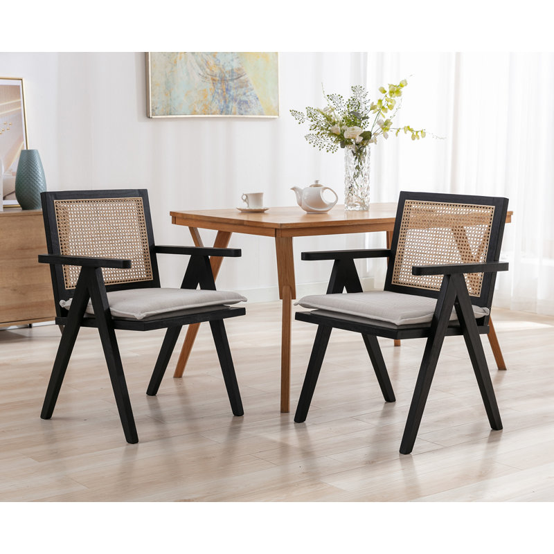 Fauteuil Umina, Beige, Noir