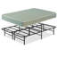 Matelas hybride mi-ferme en vinyle 9 po Bonneauville et lit plateforme en métal 14 po-68973020