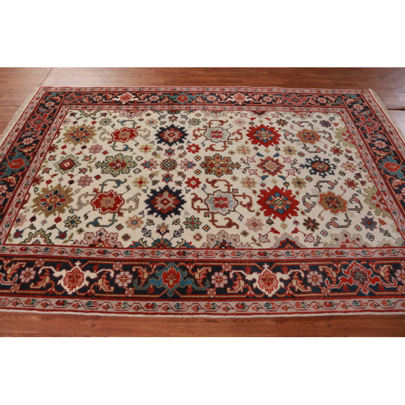 Tapis indien géométrique Oushak 6 x 9